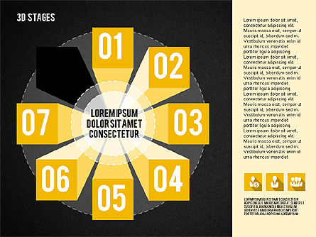 Escalões arranjados em círculo, Deslizar 15, 01979, Diagramas de Etapas — PoweredTemplate.com