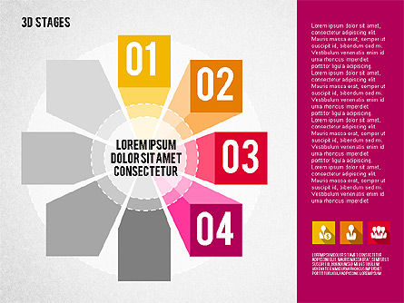 Etapas organizadas en círculo, Diapositiva 4, 01979, Diagramas de la etapa — PoweredTemplate.com