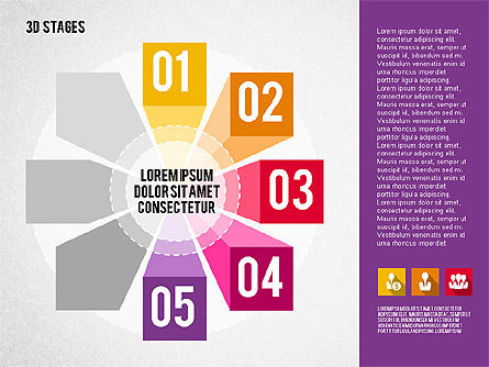 Etapas organizadas en círculo, Diapositiva 5, 01979, Diagramas de la etapa — PoweredTemplate.com