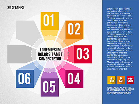 Etapas organizadas en círculo, Diapositiva 6, 01979, Diagramas de la etapa — PoweredTemplate.com