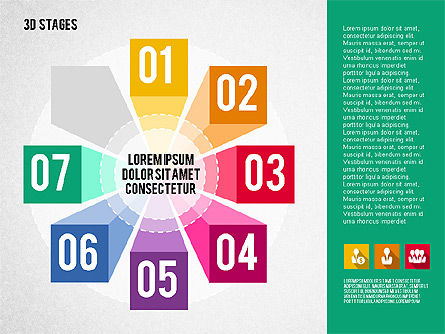 Etapas organizadas en círculo, Diapositiva 7, 01979, Diagramas de la etapa — PoweredTemplate.com