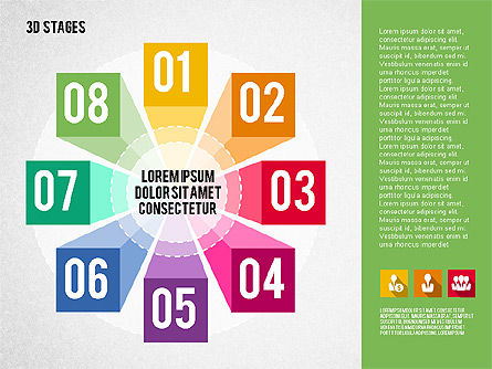 Etapas organizadas en círculo, Diapositiva 8, 01979, Diagramas de la etapa — PoweredTemplate.com