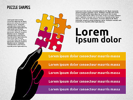 Puzzle Theme Presentation, Slide 4, 01980, Puzzle Diagrams — PoweredTemplate.com