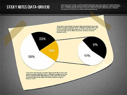 Notas pegajosas con diagramas (impulsado por datos), Diapositiva 15, 01981, Diagramas basados en datos — PoweredTemplate.com