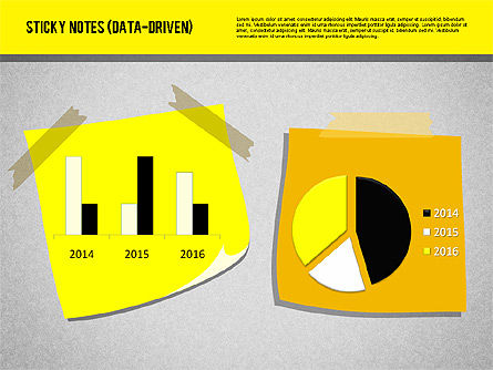 Sticky Notes with Diagrams (data driven), Slide 2, 01981, Data Driven Diagrams and Charts — PoweredTemplate.com