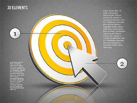 Conjunto de formas 3D, Diapositiva 13, 01990, Formas — PoweredTemplate.com