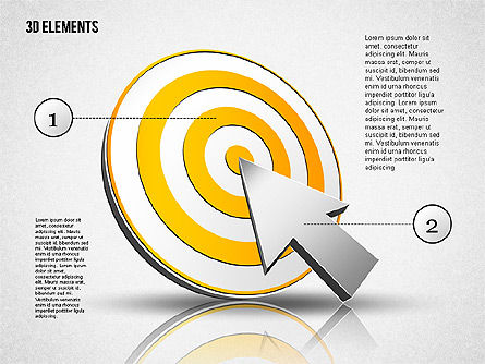Conjunto de formas 3D, Diapositiva 5, 01990, Formas — PoweredTemplate.com