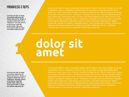 3 Steps Presentation, PowerPoint Template, 01991, Stage Diagrams — PoweredTemplate.com