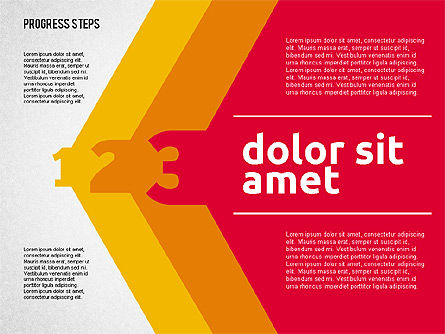 3 Steps Presentation, Slide 3, 01991, Stage Diagrams — PoweredTemplate.com