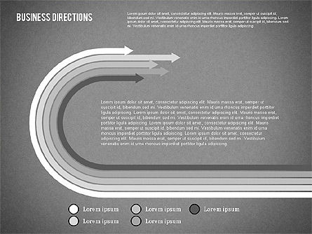 Arrows e diagrama de direções, Deslizar 10, 01992, Diagramas de Processo — PoweredTemplate.com