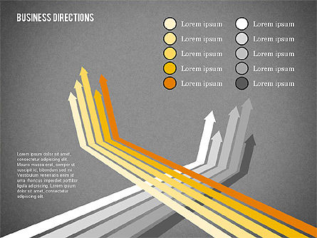 Arrows and Directions Diagram, Slide 14, 01992, Process Diagrams — PoweredTemplate.com