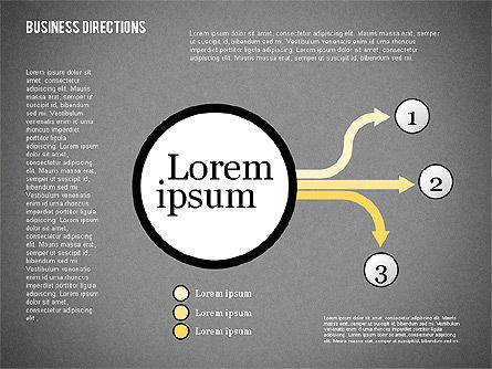Pijlen en richtingen diagram, Dia 15, 01992, Procesdiagrammen — PoweredTemplate.com