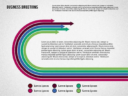 Arrows and Directions Diagram, Slide 2, 01992, Process Diagrams — PoweredTemplate.com
