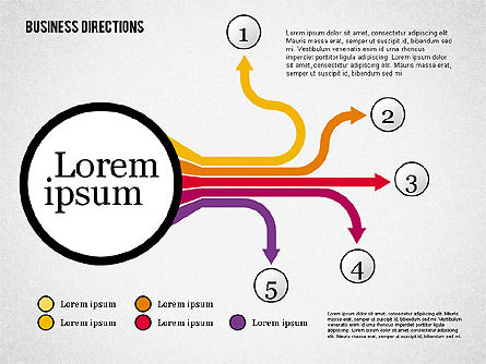 Diagrama de flechas e instrucciones, Diapositiva 8, 01992, Diagramas de proceso — PoweredTemplate.com