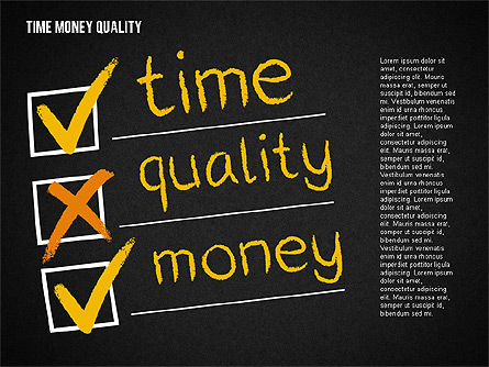 Tiempo Dinero Calidad Diagrama, Diapositiva 14, 01995, Modelos de negocios — PoweredTemplate.com
