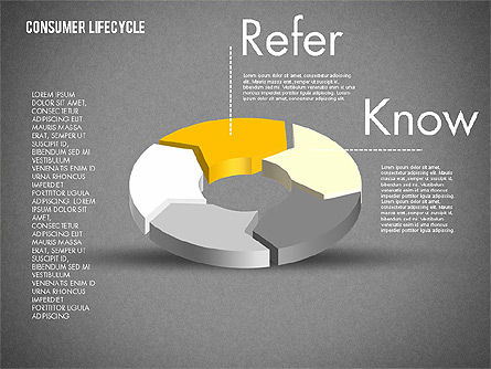 Gráfico del proceso de la rosquilla 3D, Diapositiva 13, 01998, Gráficos circulares — PoweredTemplate.com