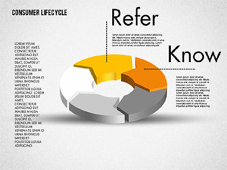 Tableau de processus 3d donut, Diapositive 5, 01998, Diagrammes circulaires — PoweredTemplate.com
