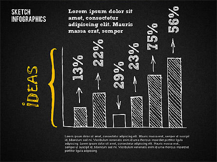 Hand getrokken stijl diagrammen, Dia 11, 02000, Businessmodellen — PoweredTemplate.com