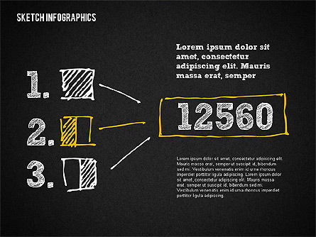 Hand desenhado diagramas de estilo, Deslizar 13, 02000, Modelos de Negócio — PoweredTemplate.com