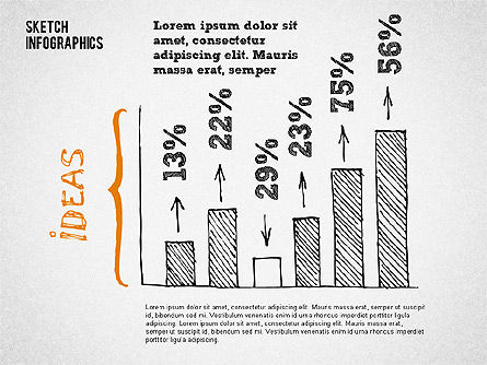Hand getrokken stijl diagrammen, Dia 3, 02000, Businessmodellen — PoweredTemplate.com