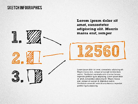 Hand desenhado diagramas de estilo, Deslizar 5, 02000, Modelos de Negócio — PoweredTemplate.com
