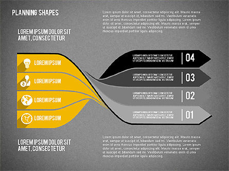 Twisted Arrows Planning Diagram, Slide 12, 02001, Stage Diagrams — PoweredTemplate.com