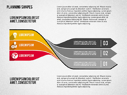 Diagrama de planificación de las flechas torcidas, Diapositiva 3, 02001, Diagramas de la etapa — PoweredTemplate.com