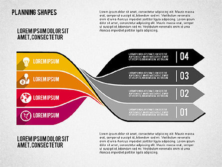 Diagrama de planificación de las flechas torcidas, Diapositiva 4, 02001, Diagramas de la etapa — PoweredTemplate.com