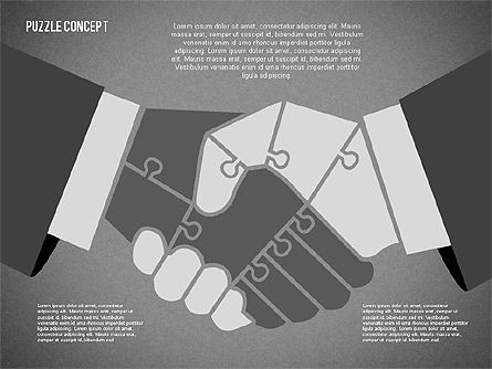 Concept de main de puzzle, Diapositive 9, 02002, Schémas puzzle — PoweredTemplate.com