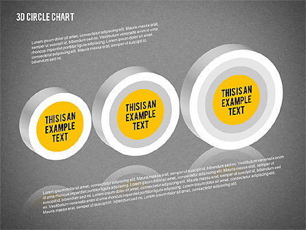 Graphique organique du cercle 3d, Diapositive 16, 02005, Graphiques organisationnels — PoweredTemplate.com