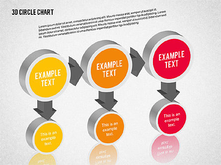 Graphique organique du cercle 3d, Diapositive 4, 02005, Graphiques organisationnels — PoweredTemplate.com