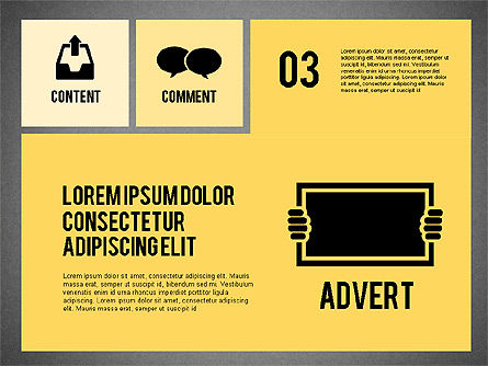 Marketing di presentazione online in design piatto, Slide 12, 02008, Modelli Presentazione — PoweredTemplate.com