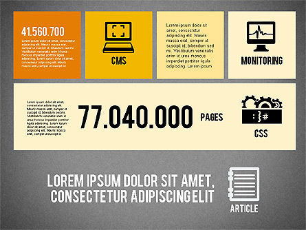 Marketing di presentazione online in design piatto, Slide 14, 02008, Modelli Presentazione — PoweredTemplate.com