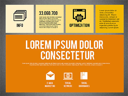 Marketing di presentazione online in design piatto, Slide 15, 02008, Modelli Presentazione — PoweredTemplate.com