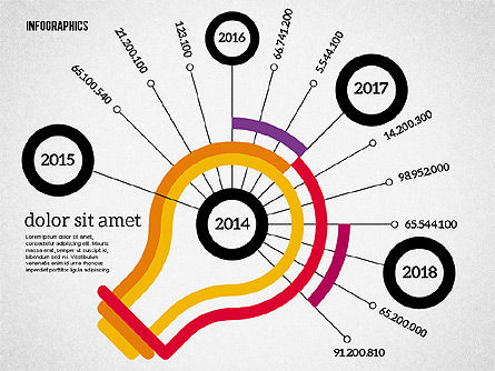Gráfico Polar Creativo, Diapositiva 5, 02010, Gráficos circulares — PoweredTemplate.com