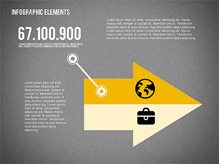 평면 디자인 모양, 슬라이드 11, 02015, 모양 — PoweredTemplate.com
