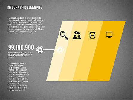 Formas de diseño plano, Diapositiva 13, 02015, Formas — PoweredTemplate.com