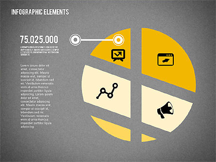 평면 디자인 모양, 슬라이드 14, 02015, 모양 — PoweredTemplate.com