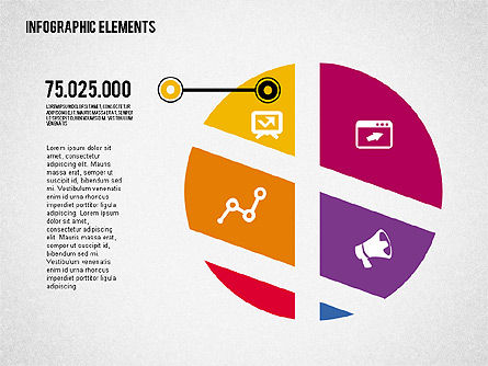 Formas de diseño plano, Diapositiva 6, 02015, Formas — PoweredTemplate.com