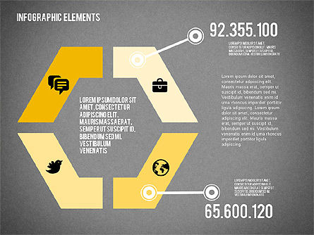 Formes de conception plate, Diapositive 9, 02015, Formes — PoweredTemplate.com