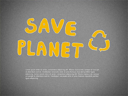 Save the Planet Shapes, Slide 9, 02019, Shapes — PoweredTemplate.com