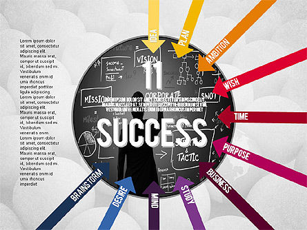 성공 개념을위한 단계, 슬라이드 11, 02021, 단계 도표 — PoweredTemplate.com