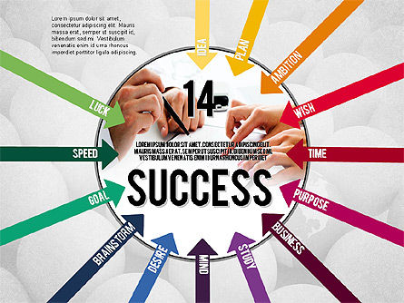 Pasos para el concepto de éxito, Diapositiva 14, 02021, Diagramas de la etapa — PoweredTemplate.com