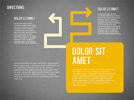 Flechas Dirección Formas, Diapositiva 12, 02022, Diagramas de proceso — PoweredTemplate.com