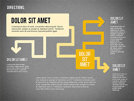 Bentuk Arah Panah, Slide 14, 02022, Diagram Proses — PoweredTemplate.com