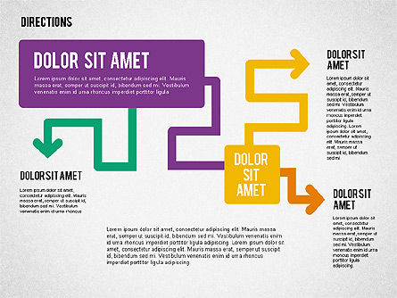 Bentuk Arah Panah, Slide 6, 02022, Diagram Proses — PoweredTemplate.com