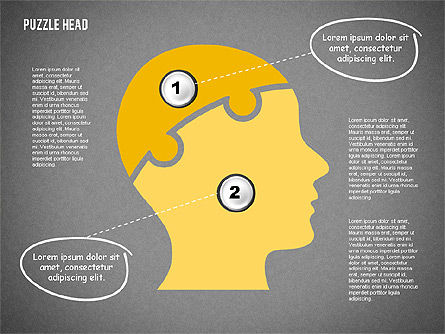 Kepala Teka-teki, Slide 10, 02023, Diagram Puzzle — PoweredTemplate.com