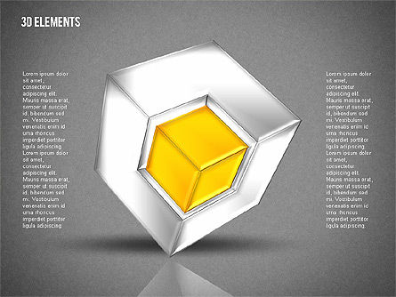 Formas del rompecabezas de los cubos 3D, Diapositiva 15, 02024, Formas — PoweredTemplate.com