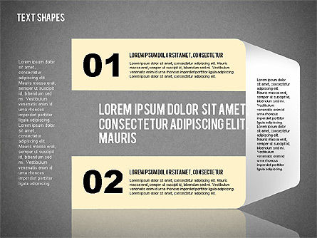 리본 종이 접기 스타일 단계, 슬라이드 11, 02026, 단계 도표 — PoweredTemplate.com