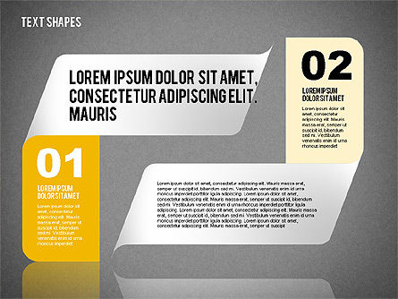 리본 종이 접기 스타일 단계, 슬라이드 13, 02026, 단계 도표 — PoweredTemplate.com